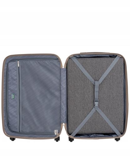 Walizka Średnia Podróżna Na Kółkach Twarda PUCCINI Szampańska ABS03B 6 na Arena.pl