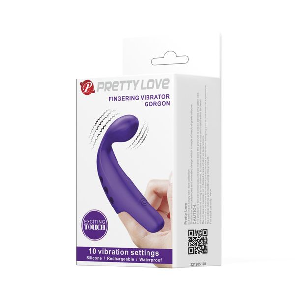 Pretty Love - Fingering Vibrator Gorgon Purple,  10 Vibration Functions zdjęcie 11