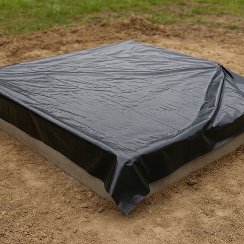 SUPER GRUBA 60um FOLIA POD WYLEWKI 4x6m płachta budowlana MOCNA 1,5KG na Arena.pl