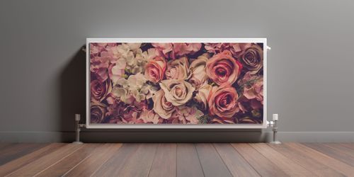 MAGNETYCZNA Maskownica KALORYFERA Kwiaty Róże PEONIE 120cm x 60cm na Arena.pl