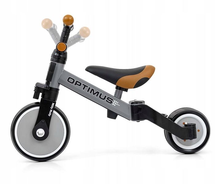 Milly Mally Rowerek 3w1 Optimus szary grey zdjęcie 6