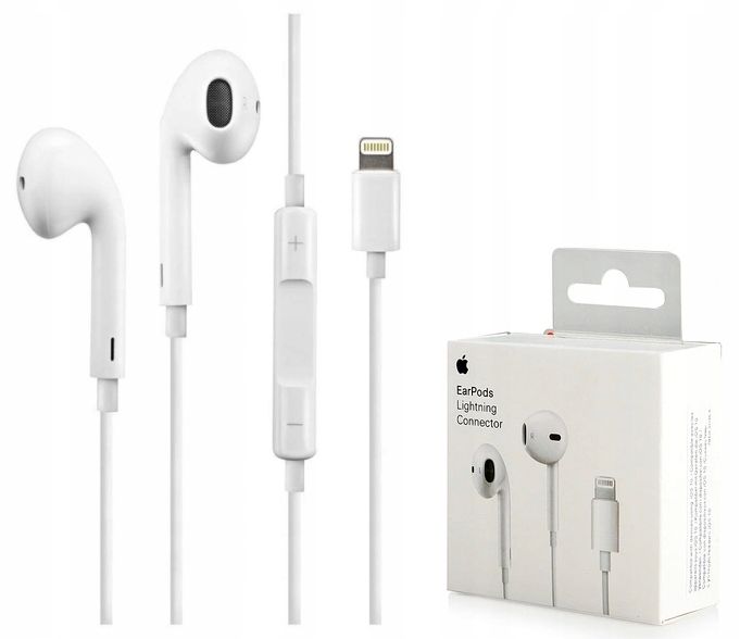 APPLE EARPODS SŁUCHAWKI LIGHTNING IPHONE 8 X XR 11 zdjęcie 1