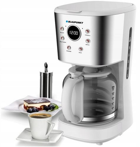 Ekspres do kawy przelewowy BLAUPUNKT CMD802WH TIMER 1,5l 12-14 filiżanek na Arena.pl