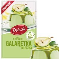 DelectaGALARETKA MLECZNA smak GRUSZKI GRUSZKA GRUSZKOWA 60g deser