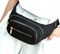 Nerka Damska Pojemna miejska Wodoodporna na pasku  R23_Czarny