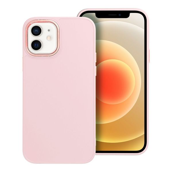 Futerał FRAME do IPHONE 12 / 12 Pro pudrowy róż zdjęcie 1