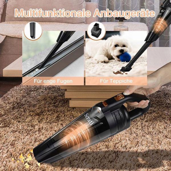 MAŁY ODKURZACZ RĘCZNY AKUMULATOROWY BEZPRZEWODOWY OŚWIETLENIE LED zdjęcie 2