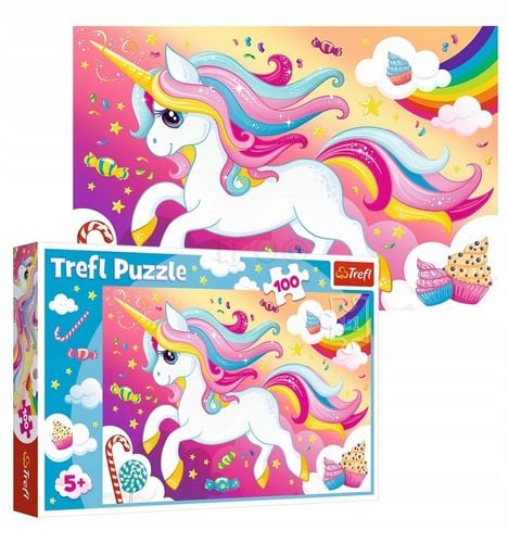 puzzle 100 piękny jednorożec 16386 na Arena.pl