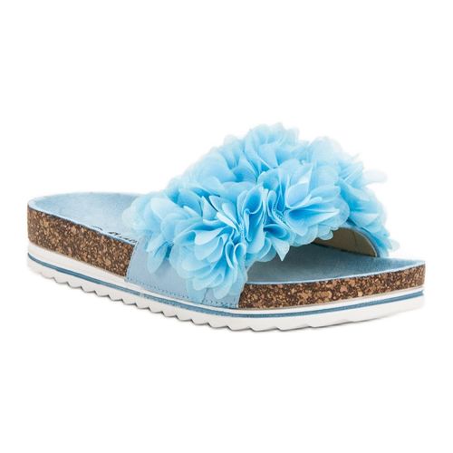 Modne Błękitne Klapki r.40 na Arena.pl
