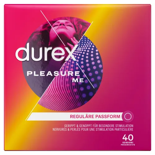 durex pleasure me 40 szt. - prezerwatywy z teksturowaną powierzchnią na Arena.pl