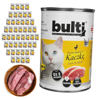 BULTI mokra karma dla kota Kaczka puszka 48x400g Pełnoporcjowa
