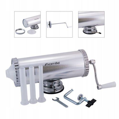 NADZIEWARKA DO KIEŁBAS 2,5 kg MASZYNKA Lewarek DO KIEŁBASY SZPRYCA KAMILLE na Arena.pl