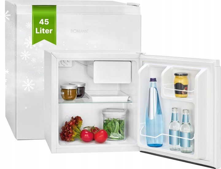 MINI LODÓWKA MAŁA CHŁODZIARKA PODBLATOWA ZAMRAŻARKA BIAŁA HOTELOWA 45L BOMA zdjęcie 1