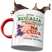 Kubek Czerwony Dla Rozalii Koleżanki Prezent Z Nadrukiem Ze Zdjęciem