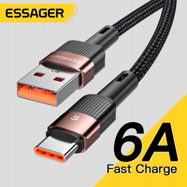Kabel USB 6A Typ C QC 66W do HUAWEI XIAOMI SAMSUNG zdjęcie 7