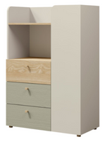 Komodo-Regał Do Pokoju 80cm Eukaliptus YOKO JR -3 Kolory Do Wyboru