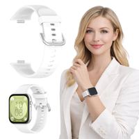 Pasek do Huawei Watch Fit 3 / 4 / 4 Pro opaska silikon bransoleta biały