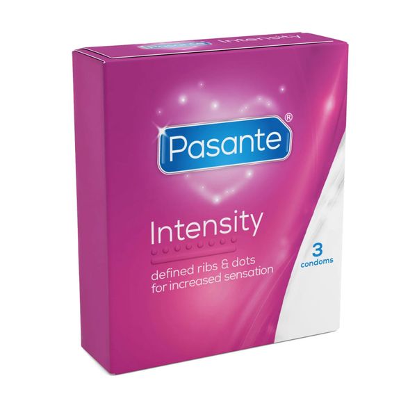 Pasante Ribs & Dots/Intensity Condoms 3 Pcs zdjęcie 2