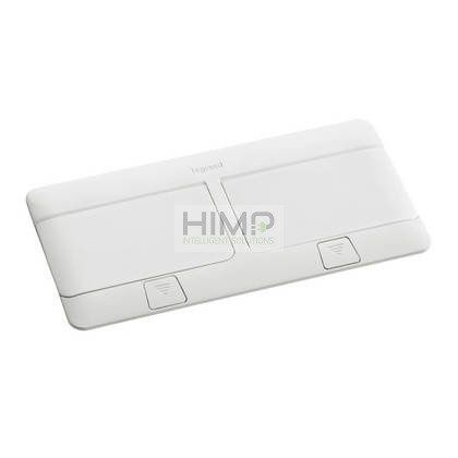 Minipuszka POP-UP do blatów BIAŁA do wyposażenia, 8 (2x4) modułów Legrand 654004 na Arena.pl