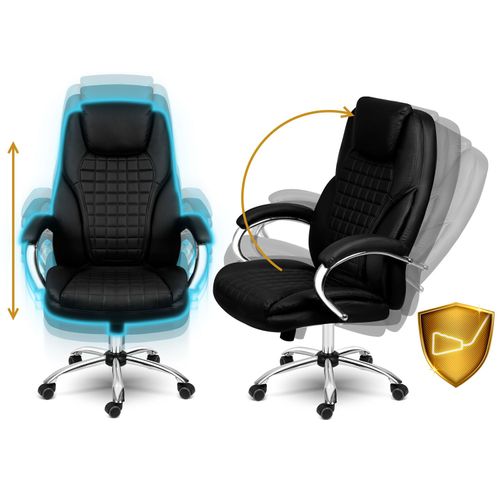 Fotel biurowy Sofotel Batory - czarny - 240800 na Arena.pl