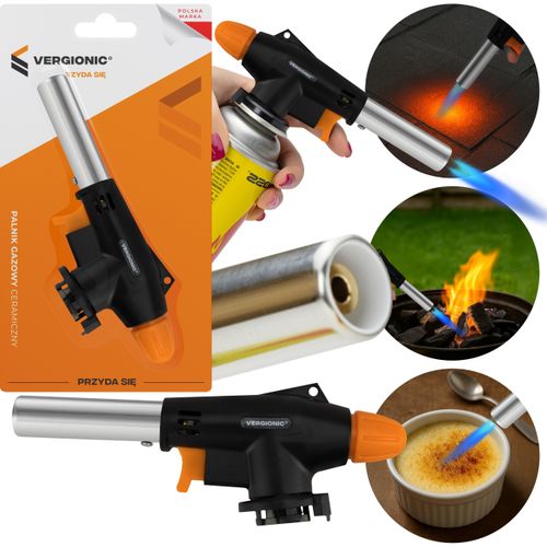 Palnik gazowy VERGIONIC piezoelektryczny 1300°C na kartusz TS-700 na Arena.pl