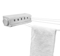 SUSZARKA ŚCIENNA SUPER ROZCIĄGANA BIAŁA 14M 5 LINEK