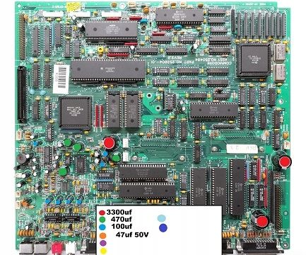 AMIGA CDTV ZESTAW KONDENSATORÓW + mapa lutowań na Arena.pl