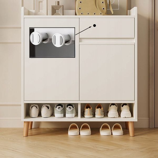 NOWOCZESNA KOMODA SZAFKA BIAŁA POJEMNA MIEJSCE NA BUTY Z SZUFLADĄ LOFT zdjęcie 9