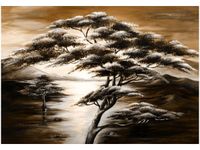 OBRAZ DRUK DRZEWO SAWANNIE