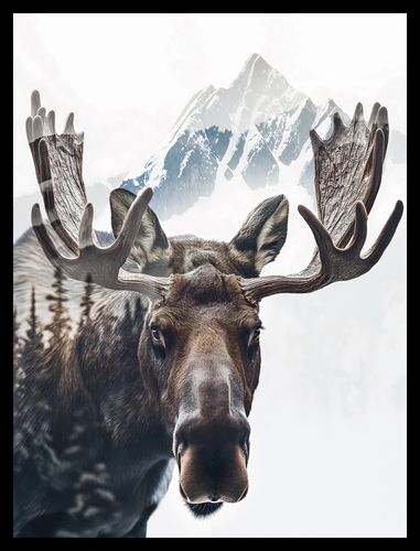 Plakat 30x40cm Łoś Duch Lasu na Arena.pl