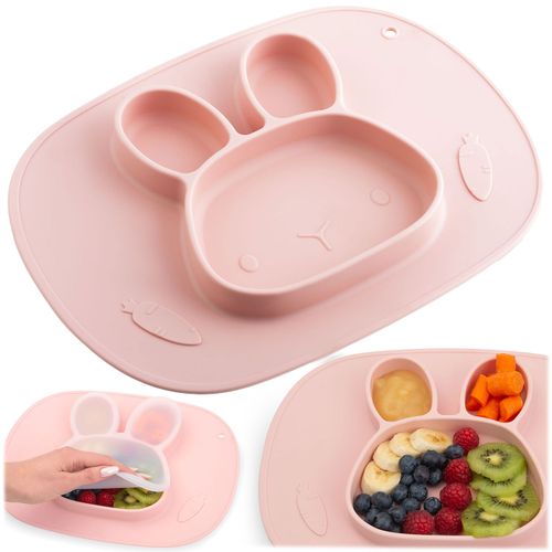 Talerzyk dla dzieci silikonowy do karmienia Królik Ricokids na Arena.pl