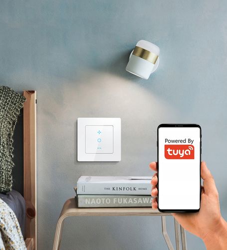 Ściemniacz Dotykowy 1 Obwodowy WiFi TUYA PSMART RM Biały Szkło na Arena.pl