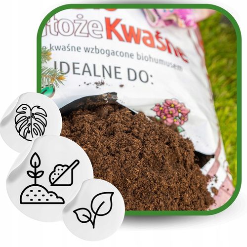 Torf Kwaśny Podłoże z EKO Nawozem BORÓWKA IGLAKI na Arena.pl