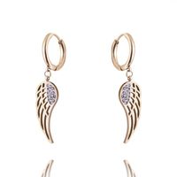 kolczyki ze stali szlachetnej pozłacanej 14k złotem kst2662