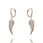 kolczyki ze stali szlachetnej pozłacanej 14k złotem kst2662