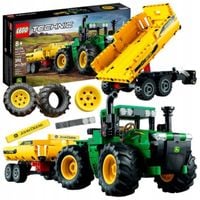 ZESTAW KLOCKÓW LEGO TECHNIC CIĄGNIK Z WYWROTKĄ PRZYCZEPKĄ TRAKTOR JOHN DEER