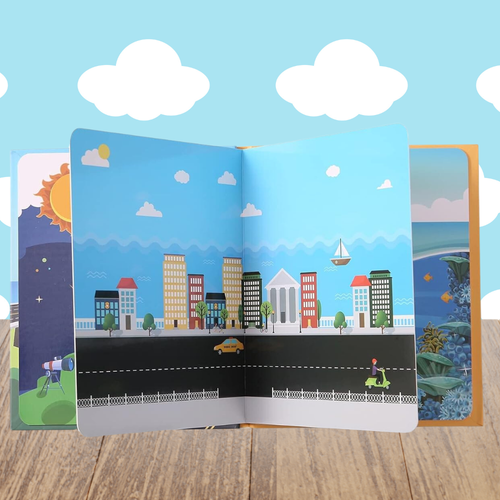 książeczka z naklejkami pojazdami sensoryczna dla dzieci edukacyjna drogi na Arena.pl