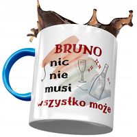 Kubek Błękitny Dla Brunona Kolegi Męża Na Prezent Z Nadrukiem Ze Zdjęciem