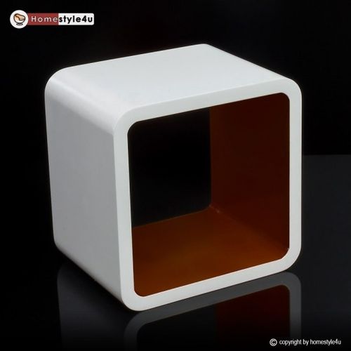 Półka retro cube, brązowa, wisząca na Arena.pl