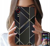 ETUI DO SAMSUNG GALAXY XCOVER 7 - ZŁOTE RAMKI, ELEGANCKIE WZORY + SZKŁO