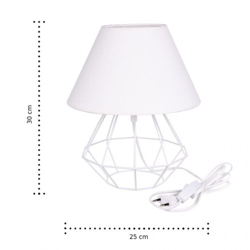 Lampka nocna 1xE27 PATI WHITE/WHITE na Arena.pl