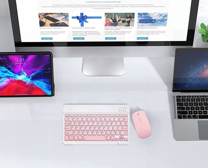 Klawiatura mysz bluetooth 3.0 Android ios Windows zdjęcie 13