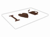 SZKLANA DESKA KUCHENNA 30x20 291a I love coffee