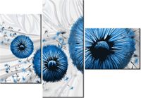 100CM 80 OBRAZ 3 ELEM NIEBIESKI DMUCHAWIEC 2 ŚCIENNY