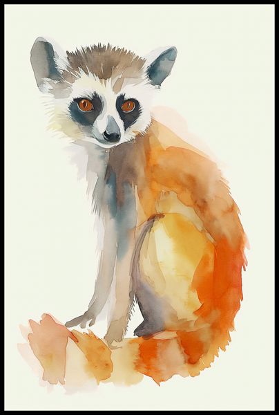 Plakat 61x91,5cm Lemurek zdjęcie 2