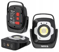 YATO REFLEKTOR PRZENOŚNY ROBOCZY AKUMULATOROWY LED 10W 1200LM CZUJNIK RUCHU
