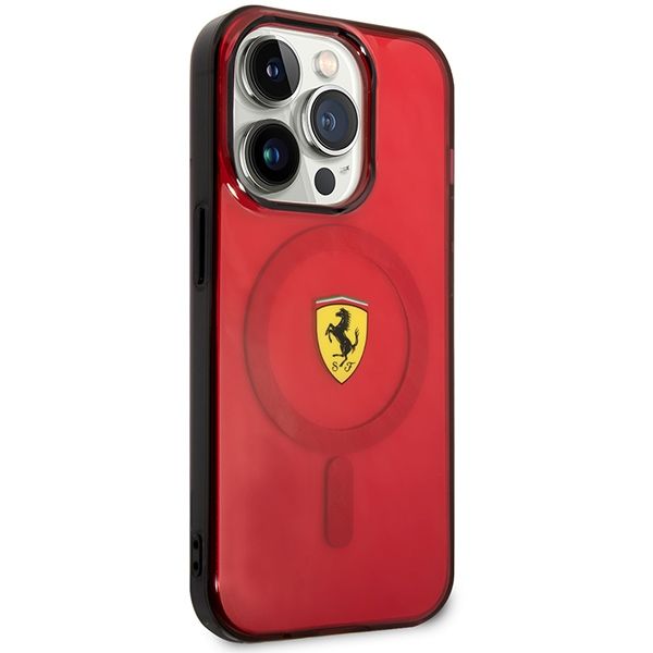 Etui Ferrari do iPhone 14 Pro Max, Czerwony MagSafe zdjęcie 4