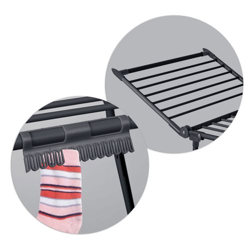 Suszarka na pranie stojąca rozkładana Lina 22 mb czarna na Arena.pl