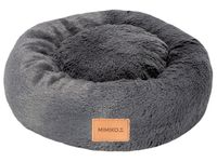Przytulne włochate legowisko dla psa - Mimiko Pets Shaggy M 45cm grafitowe