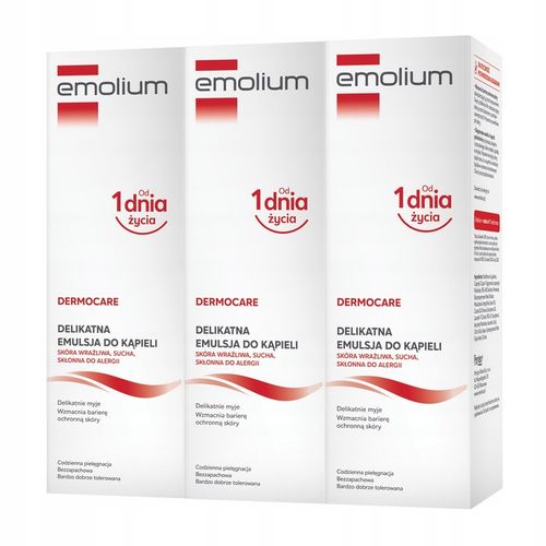 EMOLIUM DERMOCARE Emulsja Do Kąpieli 400 ML x3 na Arena.pl